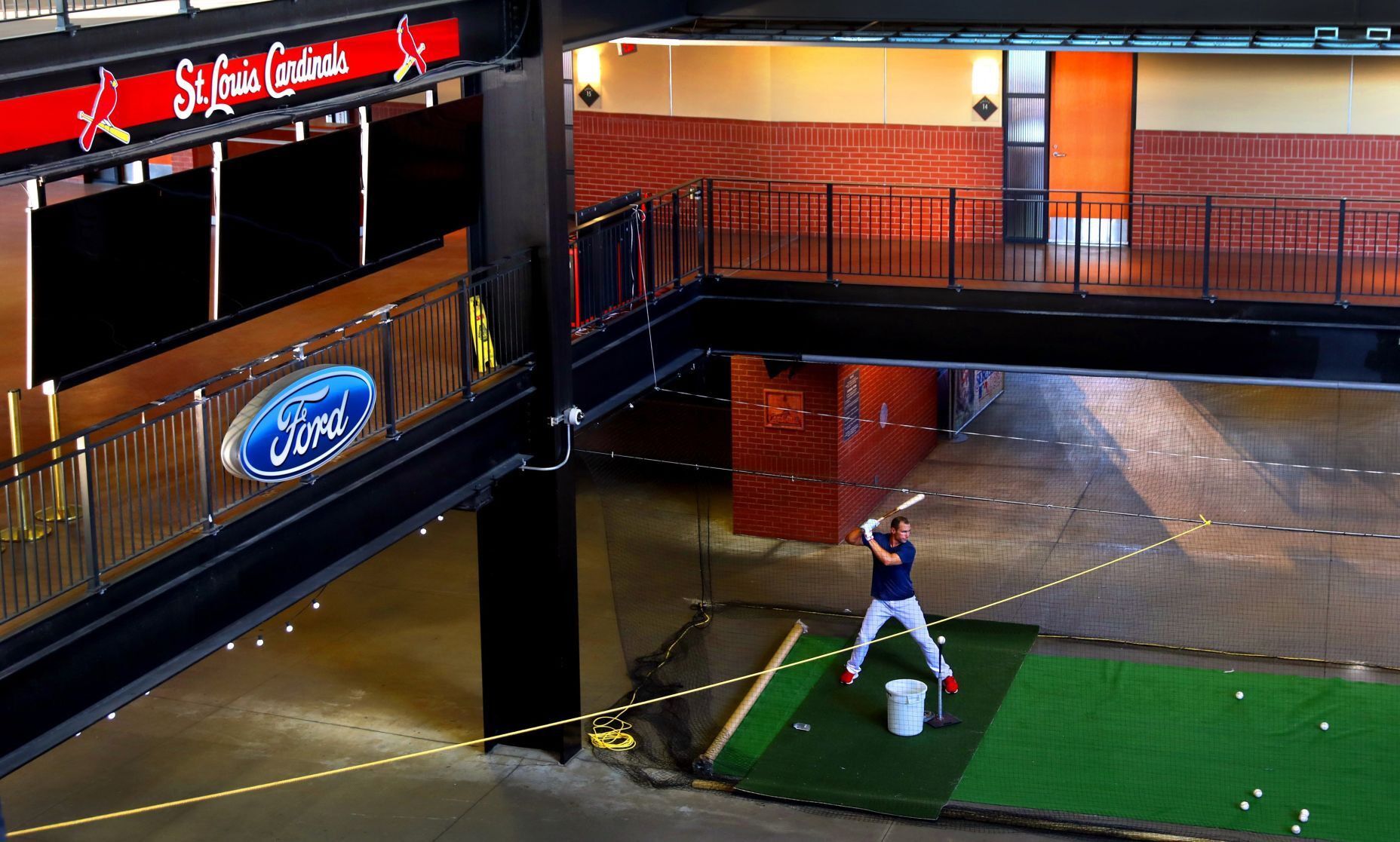 Before the first pitches, there's nothing but silence in the concourse